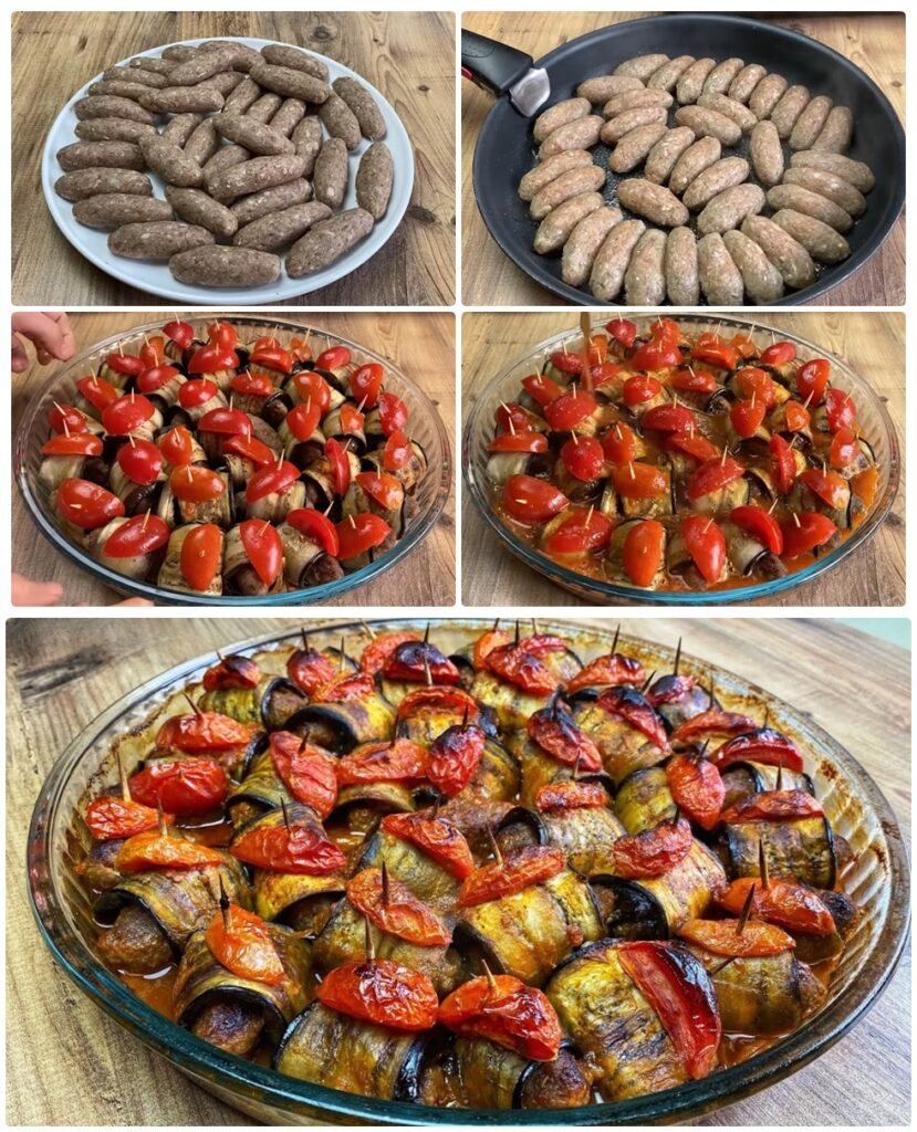 Köfteli Patlıcan Sarma Tarifi