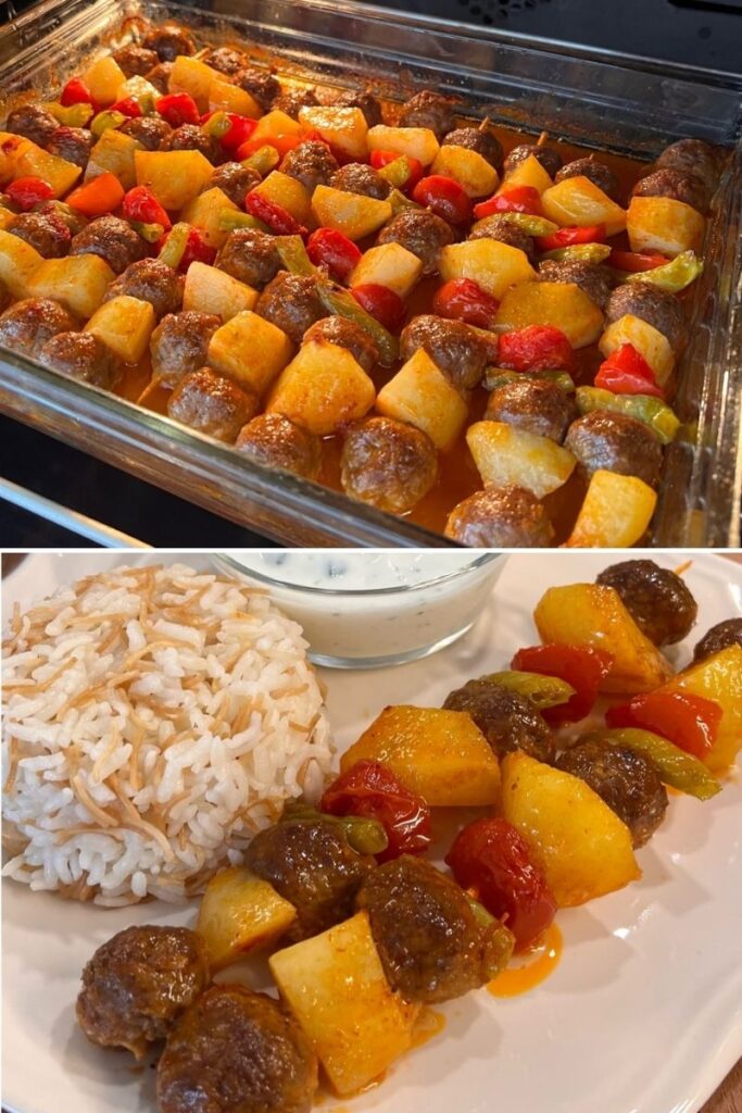 Sebzeli Şiş Köfte Tarifi
