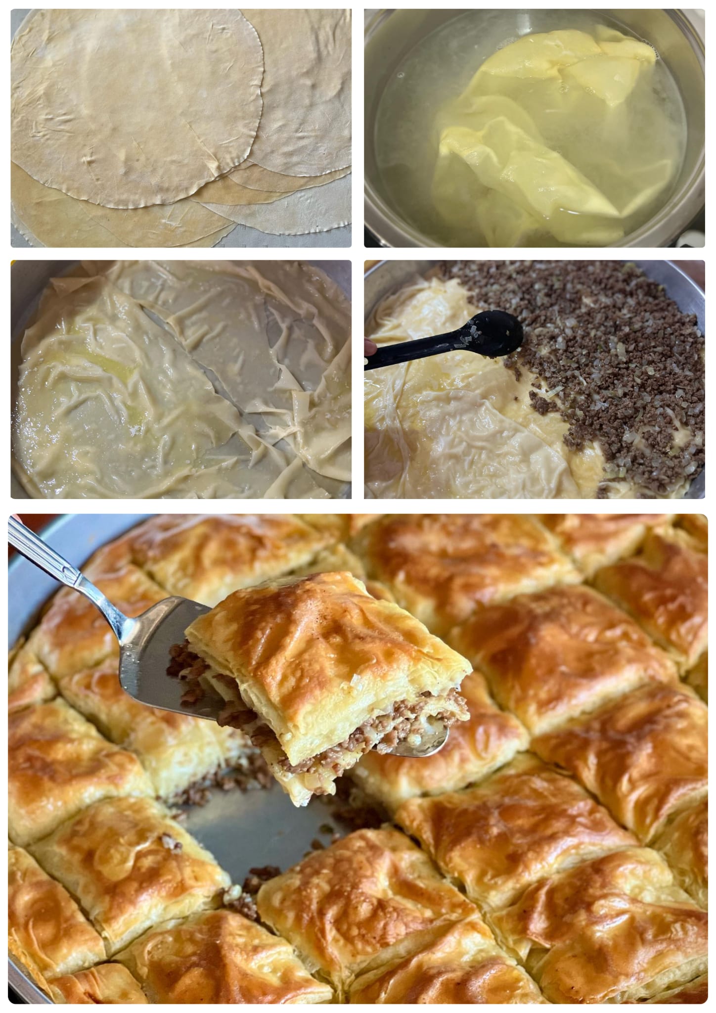 Kıymalı Su Böreği