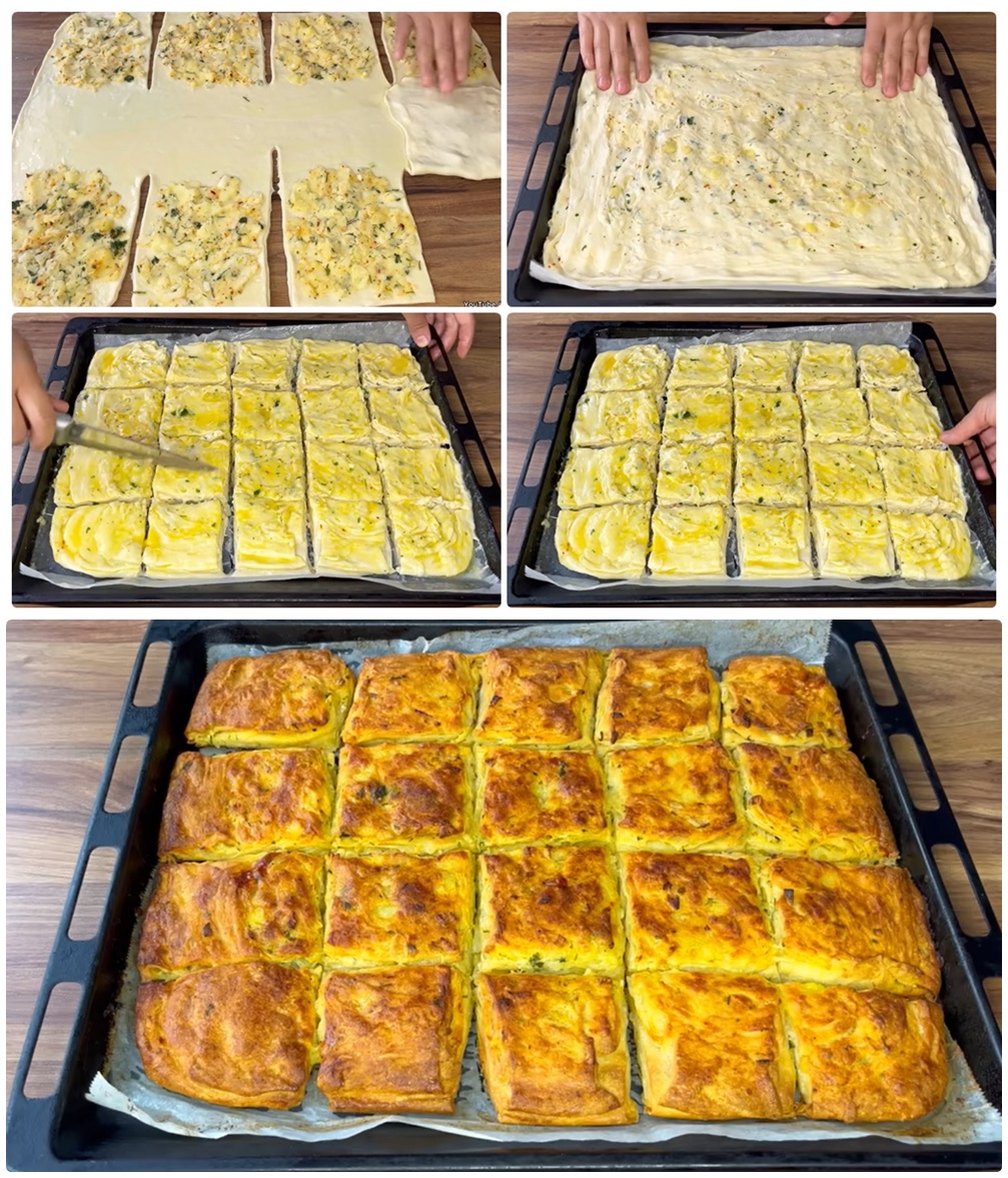 Patatesli Tepsi Böreği Tarifi