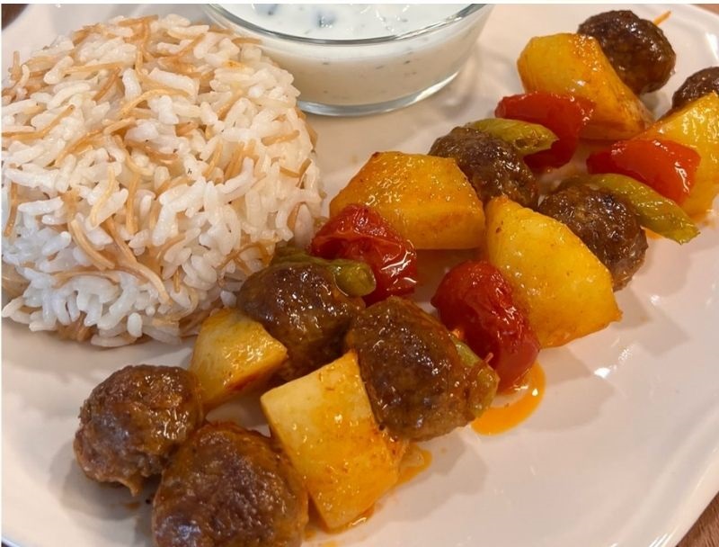 Sebzeli Şiş Köfte Tarifi