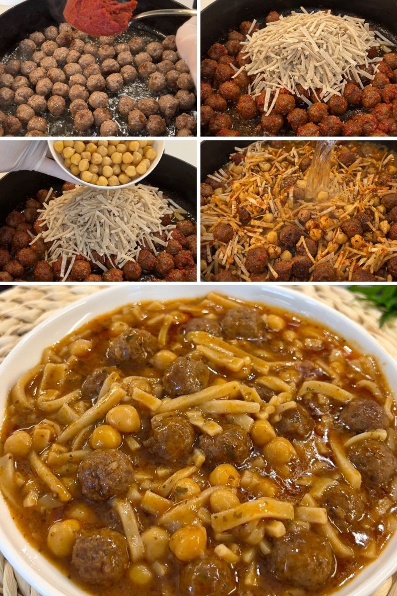 Köfteli Erişte Yemeği