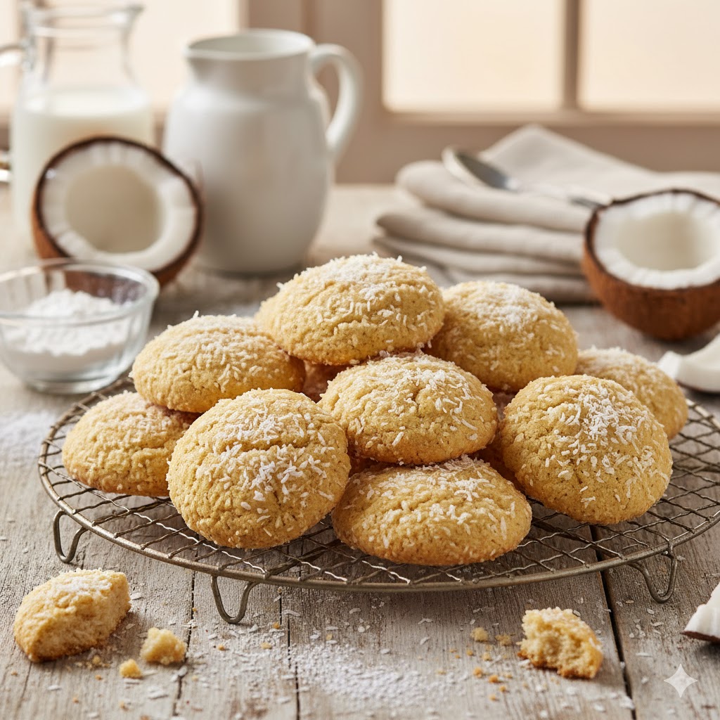 Hindistan Cevizli Yumuşak Kurabiye Tarifi