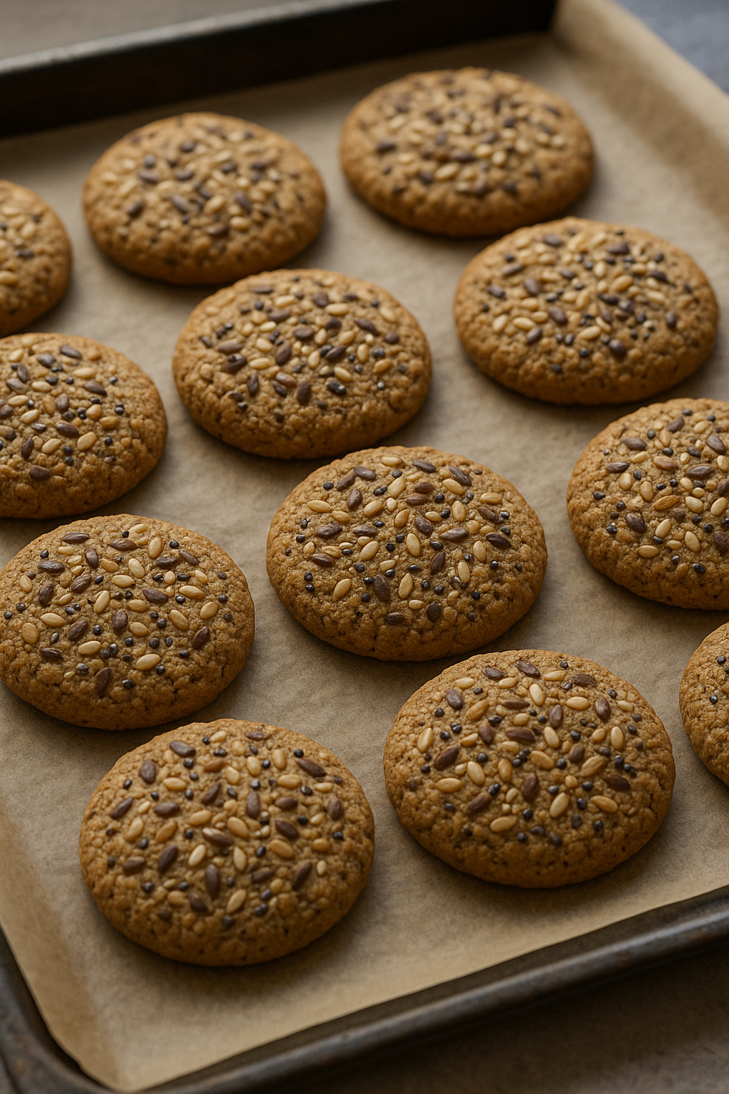 Çavdar Unlu Tohumlu Kurabiye Tarifi