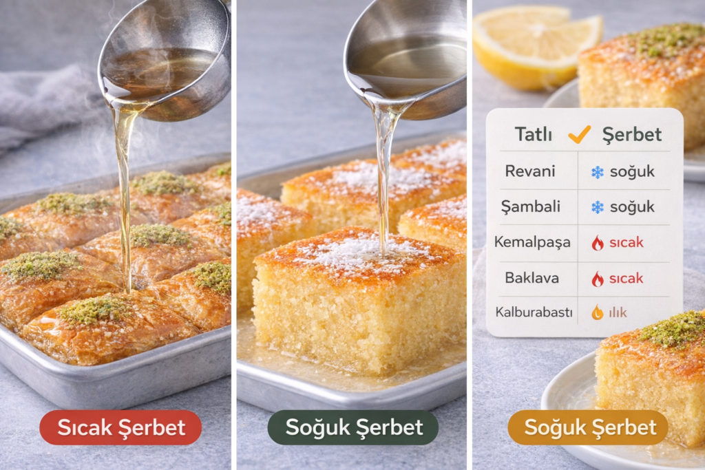 Şerbetli Tatlılarda Şerbet Sıcak mı Soğuk mu?